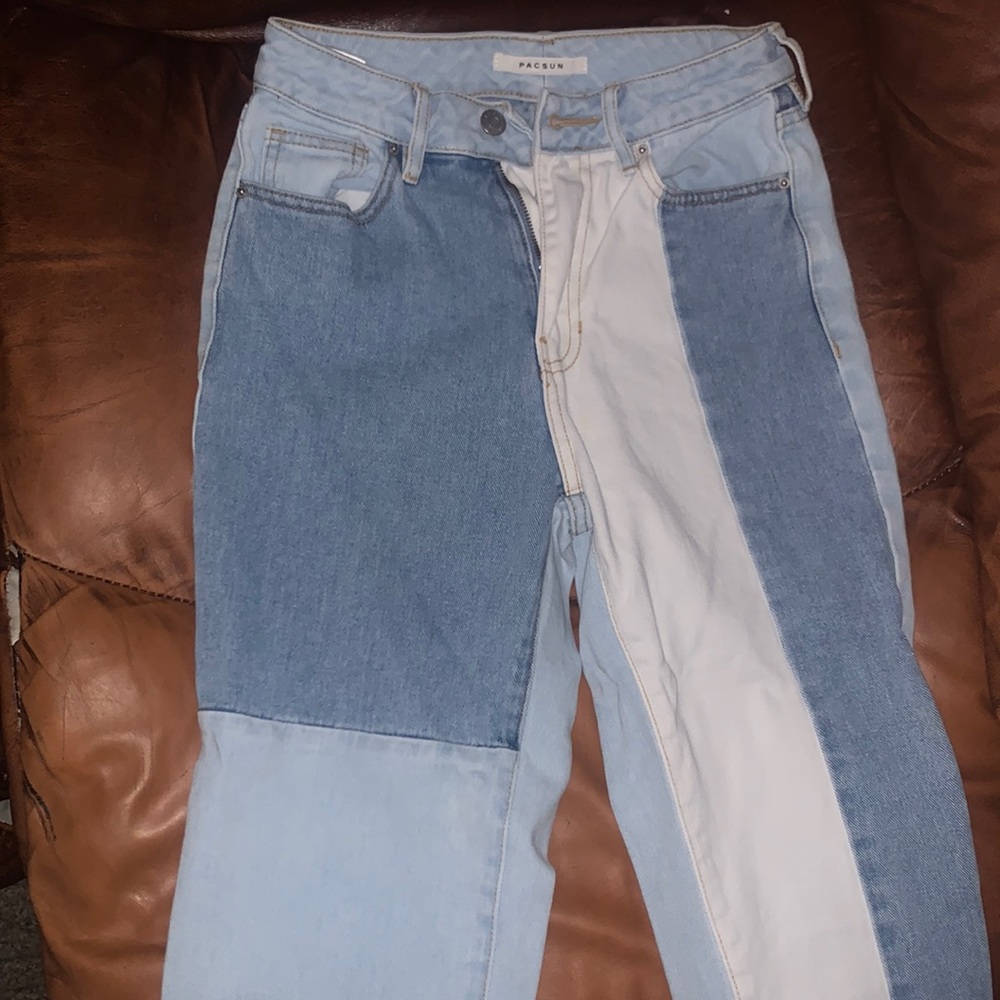 different color denims jean